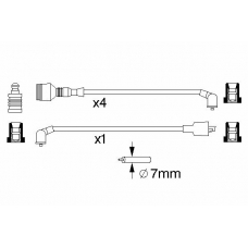 0 986 357 014 BOSCH Комплект проводов зажигания