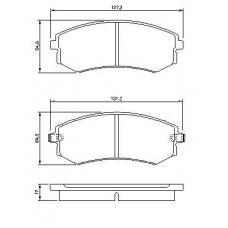 0 986 424 215 BOSCH Комплект тормозных колодок, дисковый тормоз