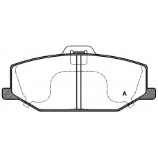 BPA0190.10 OPEN PARTS Комплект тормозных колодок, дисковый тормоз