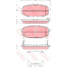 GDB3384 TRW Комплект тормозных колодок, дисковый тормоз