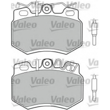 598714 VALEO Комплект тормозных колодок, дисковый тормоз