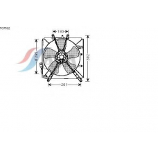 TO7512 AVA Вентилятор, охлаждение двигателя