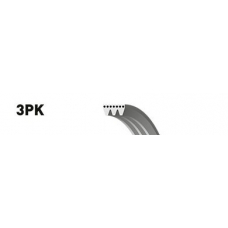 3PK738 GATES Поликлиновой ремень