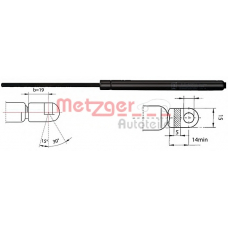 2110030 METZGER Газовая пружина, крышка багажник