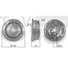 PC1152 TREVI AUTOMOTIVE Ременный шкив, коленчатый вал
