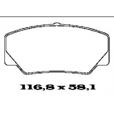 BL1244A1 FTE Комплект тормозных колодок, дисковый тормоз