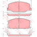 GDB1190 TRW Комплект тормозных колодок, дисковый тормоз