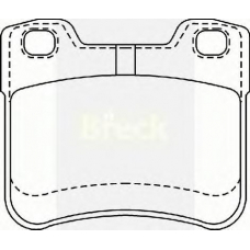 21857 00 BRECK Комплект тормозных колодок, дисковый тормоз