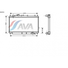 KA2016 AVA Радиатор, охлаждение двигателя