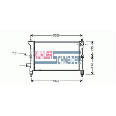1101901 KUHLER SCHNEIDER Радиатор, охлаждение двигател