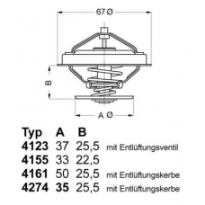 4155.87D WAHLER Термостат, охлаждающая жидкость