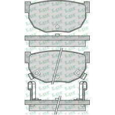 05P1048 LPR Комплект тормозных колодок, дисковый тормоз