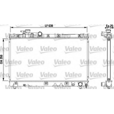 732542 VALEO Радиатор, охлаждение двигателя