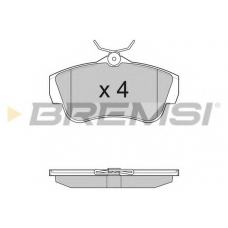 BP3284 BREMSI Комплект тормозных колодок, дисковый тормоз