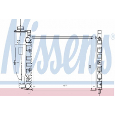 61910 NISSENS Радиатор, охлаждение двигателя