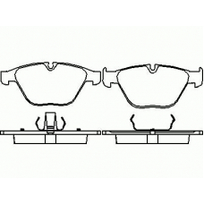 P 06 046 BREMBO Комплект тормозных колодок, дисковый тормоз