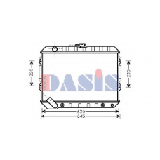 141110N AKS DASIS Радиатор, охлаждение двигателя