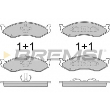 BP2715 BREMSI Комплект тормозных колодок, дисковый тормоз