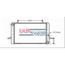 1803801 KUHLER SCHNEIDER Радиатор, охлаждение двигател