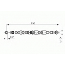 1 987 481 438 BOSCH Тормозной шланг