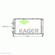31-0947 KAGER Радиатор, охлаждение двигателя