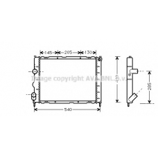 RTA2267 AVA Радиатор, охлаждение двигателя