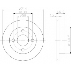 MDC861 MINTEX Тормозной диск