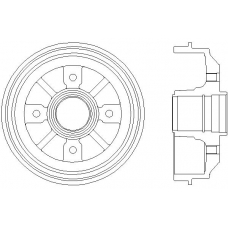 MBD025 MINTEX Тормозной барабан