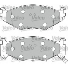 540796 VALEO Комплект тормозных колодок, дисковый тормоз