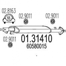 01.31410 MTS Предглушитель выхлопных газов