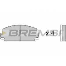 BP2077 BREMSI Комплект тормозных колодок, дисковый тормоз