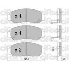 822-462-0 CIFAM Комплект тормозных колодок, дисковый тормоз