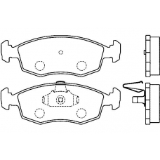 T1216 PAGID Комплект тормозных колодок, дисковый тормоз