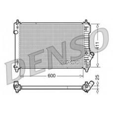 DRM15004 DENSO Радиатор, охлаждение двигателя