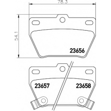 N-1451 COBREQ Комплект тормозных колодок, дисковый тормоз