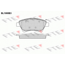 BL1900B3 FTE Комплект тормозных колодок, дисковый тормоз