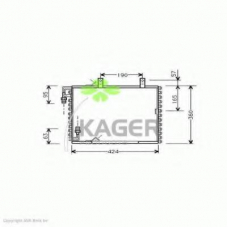 94-5039 KAGER Конденсатор, кондиционер