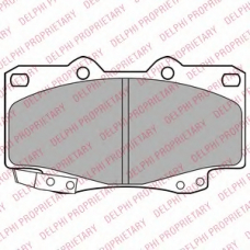 LP2242 DELPHI Комплект тормозных колодок, дисковый тормоз