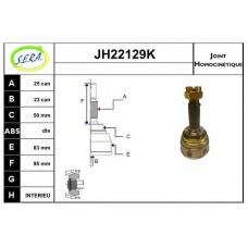 JH22129K SERA Шарнирный комплект, приводной вал