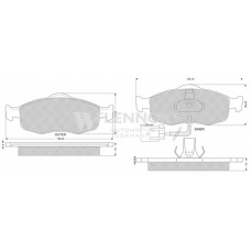 FB211284 FLENNOR Комплект тормозных колодок, дисковый тормоз