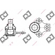 DB1274 DJ PARTS Несущий / направляющий шарнир