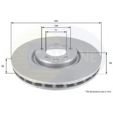 ADC1548V COMLINE Тормозной диск