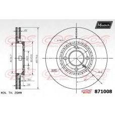 871008.0000 MAXTECH Тормозной диск