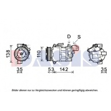 851912N AKS DASIS Компрессор, кондиционер