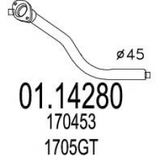 01.14280 MTS Труба выхлопного газа