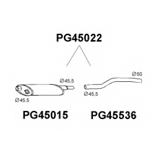 PG45022 VENEPORTE Предглушитель выхлопных газов