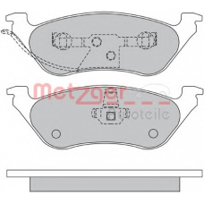 1170355 METZGER Комплект тормозных колодок, дисковый тормоз