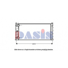 080600N AKS DASIS Радиатор, охлаждение двигателя