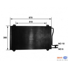 8FC 351 037-161 HELLA Конденсатор, кондиционер