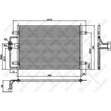 10-45012-SX STELLOX Конденсатор, кондиционер